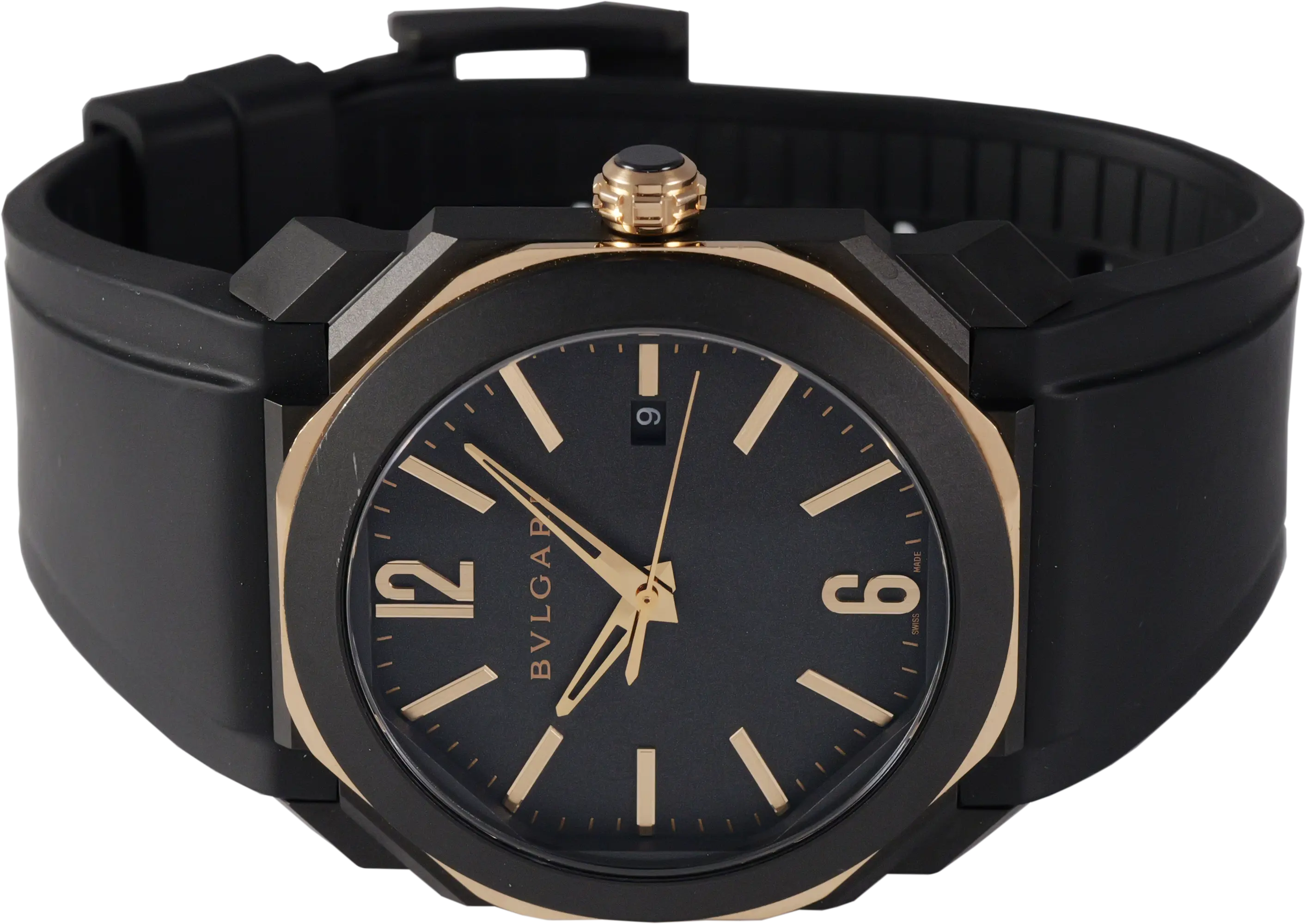 Bvlgari Octo L'Originale Black Rose Gold 103085